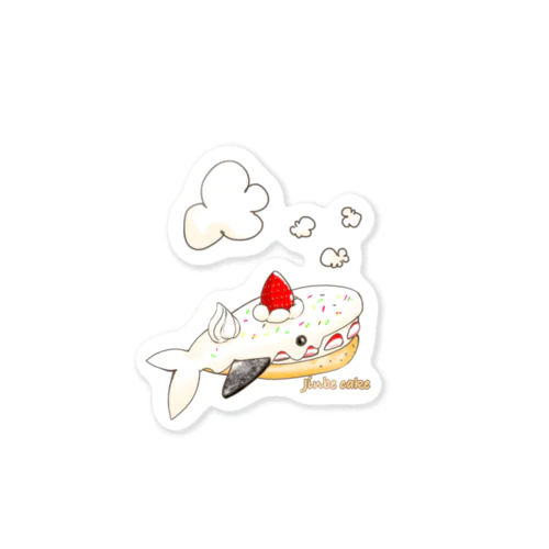 ジンベイケーキ Sweets Aquarium1 Sticker