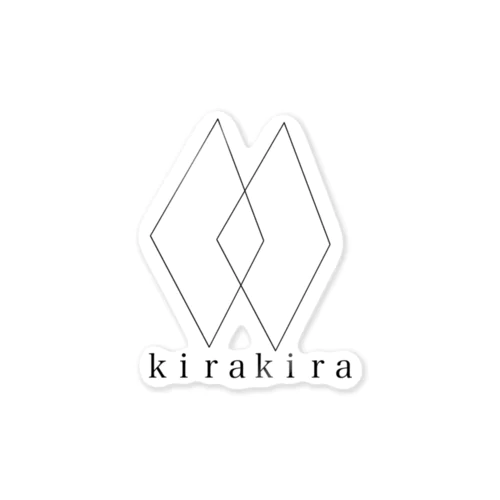 kirakira 白 Sticker