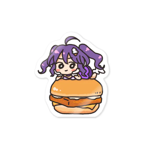 on the ハンバーガー Sticker