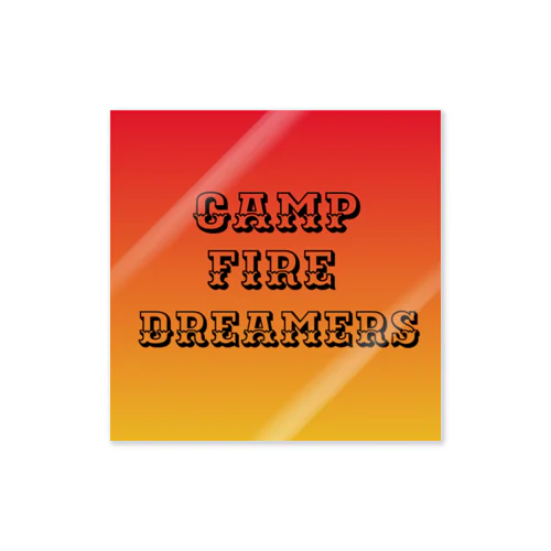 Camp Fire Dreamersロゴ ステッカー
