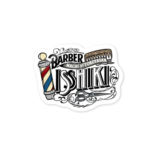 BARBER ISSHIKI ステッカー