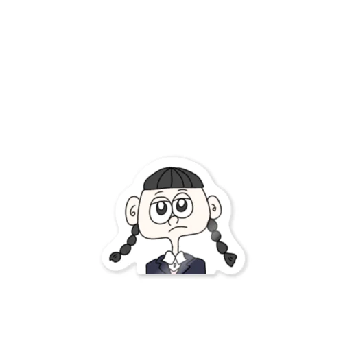 不貞腐れJK Sticker