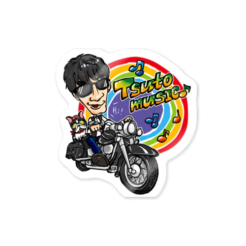 Tsutomuとブルロック（バイク編） Sticker