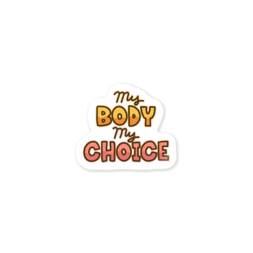 My body my choice ステッカー