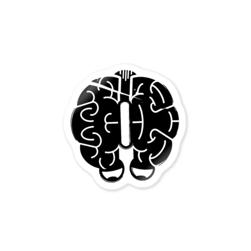 brainjack_fan Sticker