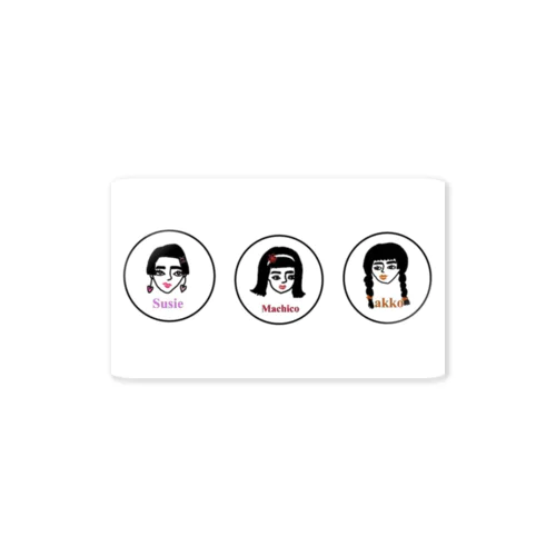 3人の女の子 Sticker