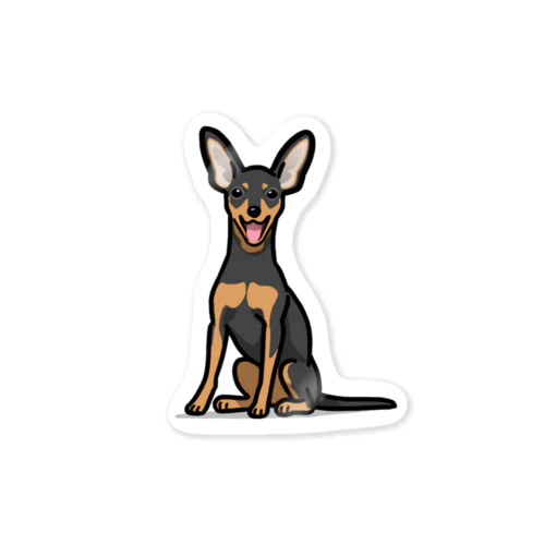 ミニチュア・ピンシャー/Miniature Pinscher 32/40 Sticker