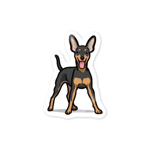 ミニチュア・ピンシャー/Miniature Pinscher 35/40 Sticker