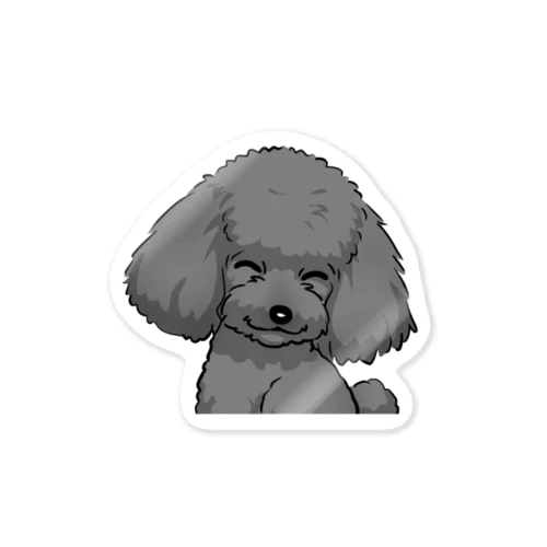 トイ・プードル(黒)/Toy Poodle(Black) 06/40 ステッカー