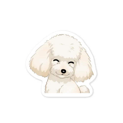 トイ・プードル(クリーム)/Toy Poodle(Cream) 06/40 ステッカー