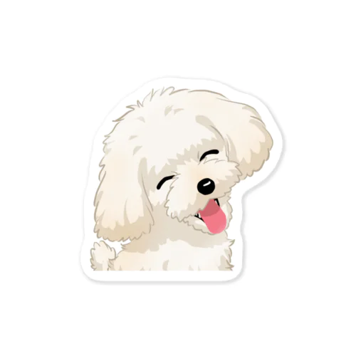 トイ・プードル(クリーム)/Toy Poodle(Cream) 10/40 ステッカー