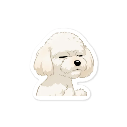 トイ・プードル(クリーム)/Toy Poodle(Cream) 16/40 ステッカー