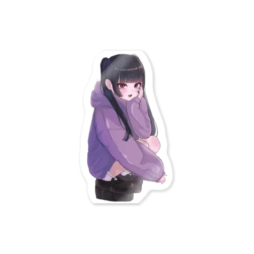 黒髪地雷女子 Sticker