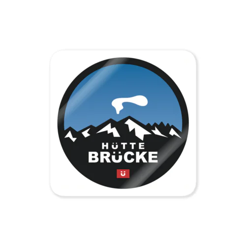 Hütte Brücke Logo Sticker  ステッカー