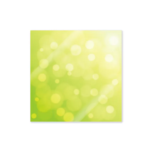 bokeh-green Sticker