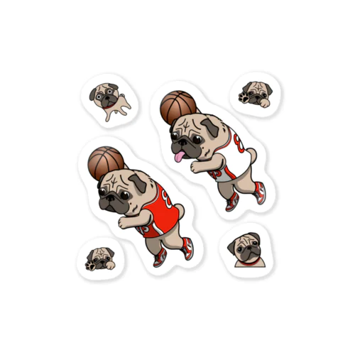 PUG-パグ-ぱぐ　おパグダンク グッズ-4 Sticker