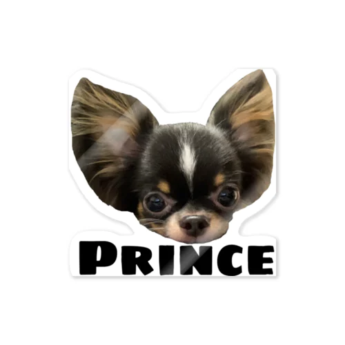 PRINCE  チワワ　ホワイト Sticker