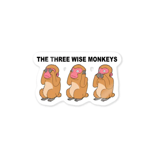THE THREE WISE MONKEYS ステッカー