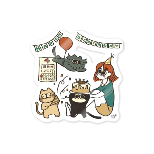 誕生日パーティーシール Sticker