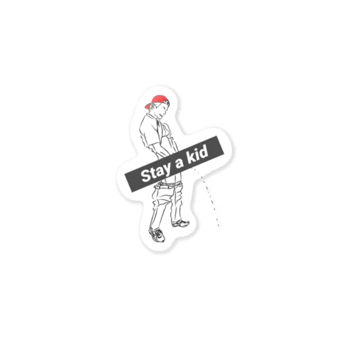 Stay a kid Sticker