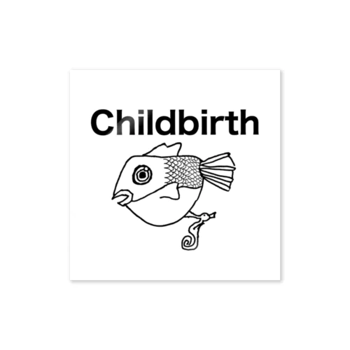 child birth ステッカー