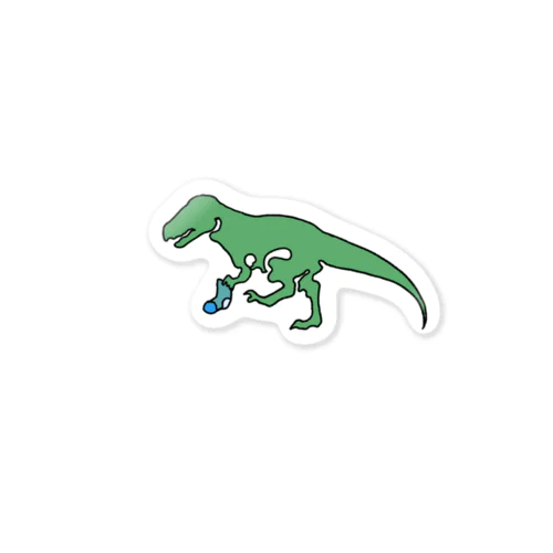 恐竜の靴下 Sticker