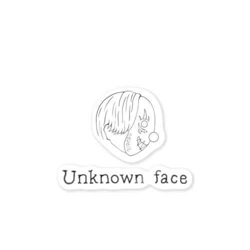 No.00『Unknown  Face』 ステッカー