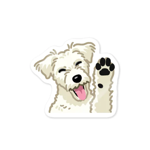 ジャック・ラッセル・テリア (ラフ/ホワイト)/Jack Russell Terrier(rough/white) 10/40 ステッカー