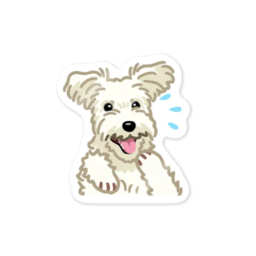 ジャック・ラッセル・テリア (ラフ/ホワイト)/Jack Russell Terrier(rough/white) 15/40 ステッカー
