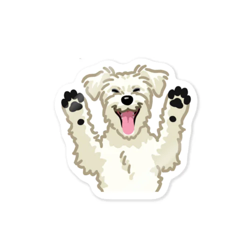 ジャック・ラッセル・テリア (ラフ/ホワイト)/Jack Russell Terrier(rough/white) 23/40 ステッカー