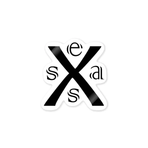 Xsea’s  1POINT LOGO ステッカー