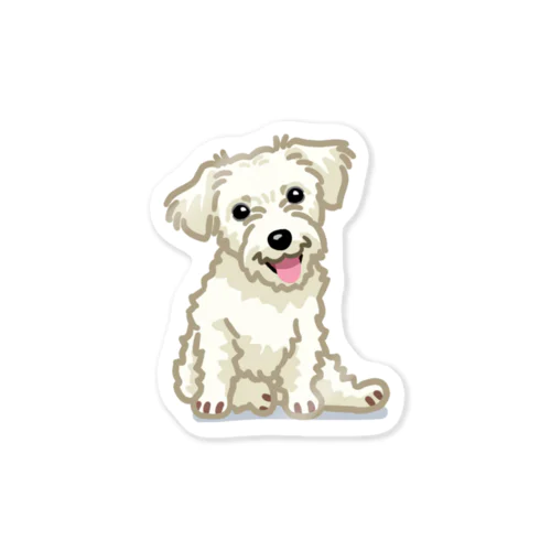 ジャック・ラッセル・テリア (ラフ/ホワイト)/Jack Russell Terrier(rough/white) 35/40 ステッカー