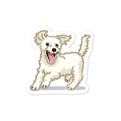 ジャック・ラッセル・テリア (ラフ/ホワイト)/Jack Russell Terrier(rough/white) 36/40 ステッカー