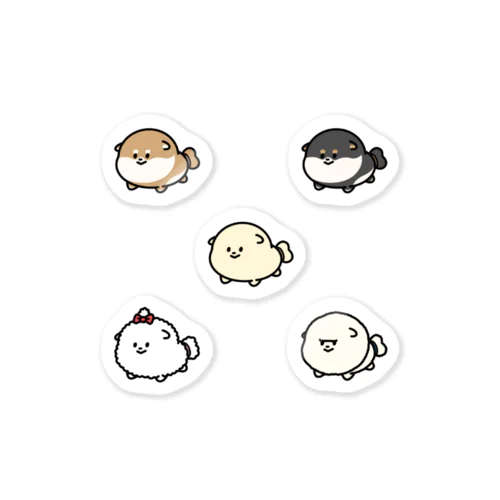カチョカヴァロ犬“わんわんセット” Sticker