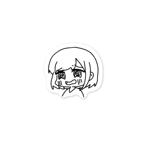 ニヤニヤする女の子 Sticker