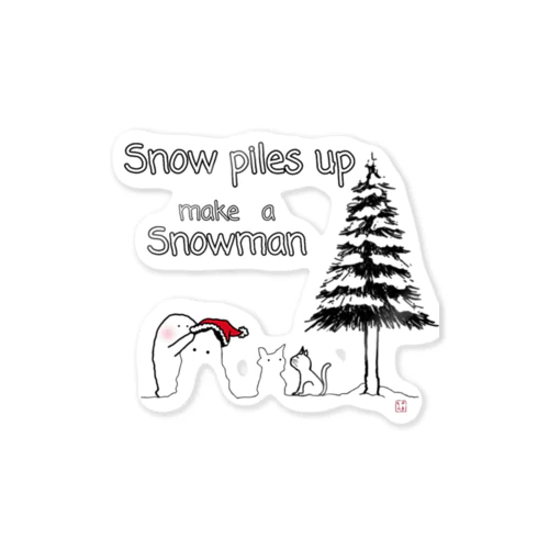 Snowman Sticker