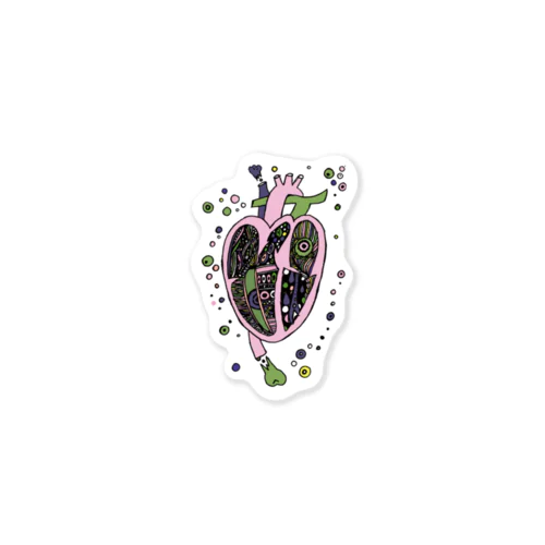 fancy heart beating2 Sticker