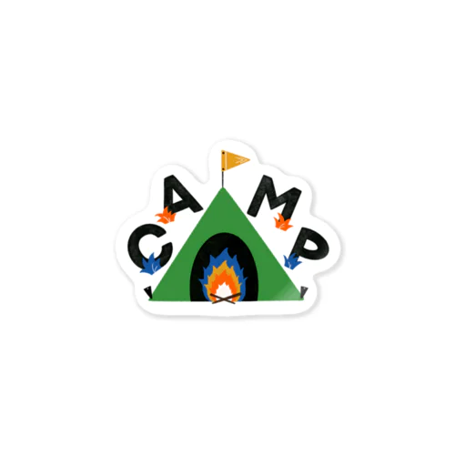 Let’s go camp ! ステッカー
