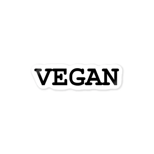 VEGANロゴ（黒） Sticker