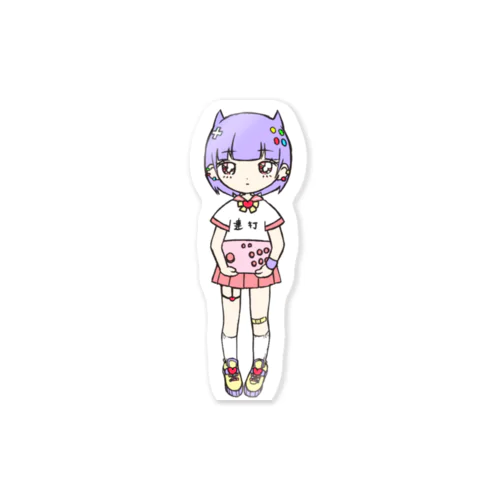 格ゲーメンヘラ女子 Sticker