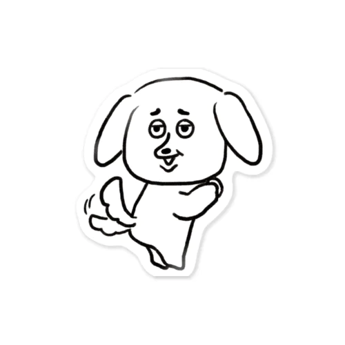 しっぽを振る犬 Sticker