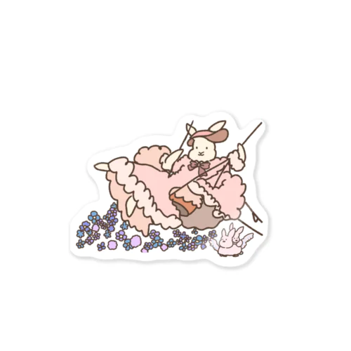 ぶらんこウサちゃん Sticker