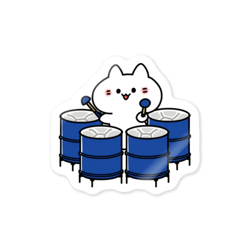 テナーベースパンねこ Sticker