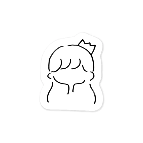 白松ゆりシルエット Sticker