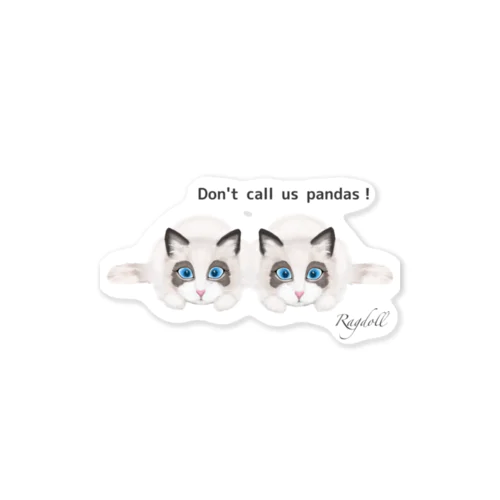 Don’t call us pandas! Sticker