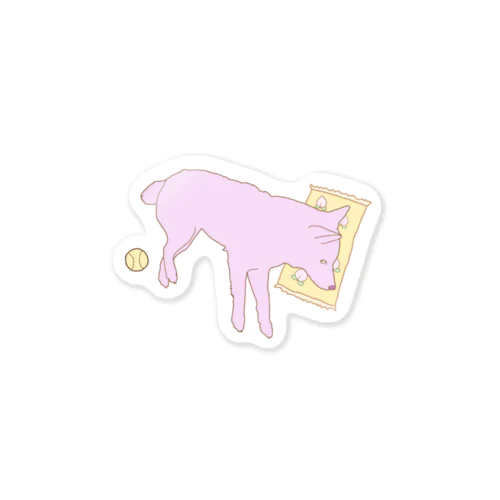 よこたわる柴犬 Sticker