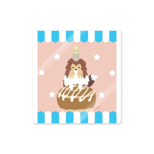 シェルティ×オカメインコ Sticker