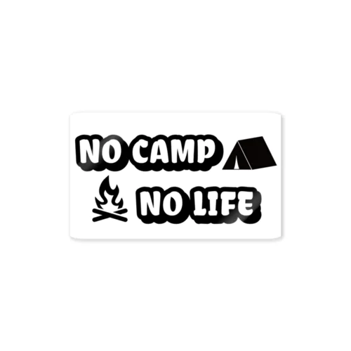 NO CAMP NO LIFE ステッカー