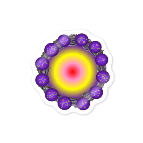 12星座をリースに･･･ ステッカー