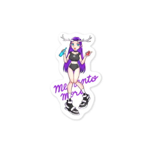  memento mori girl Sticker